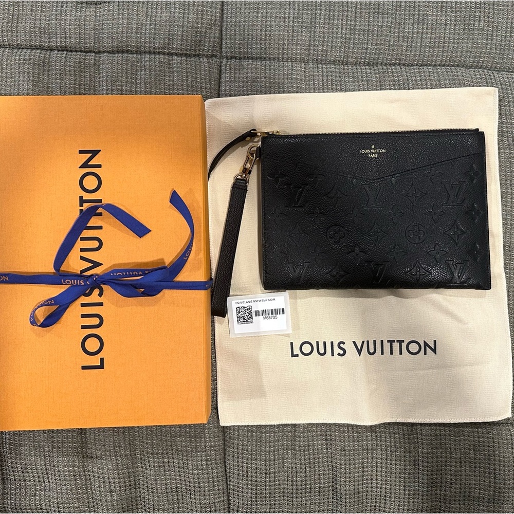 Louis Vuitton Pochette Melanie Empriente Noir